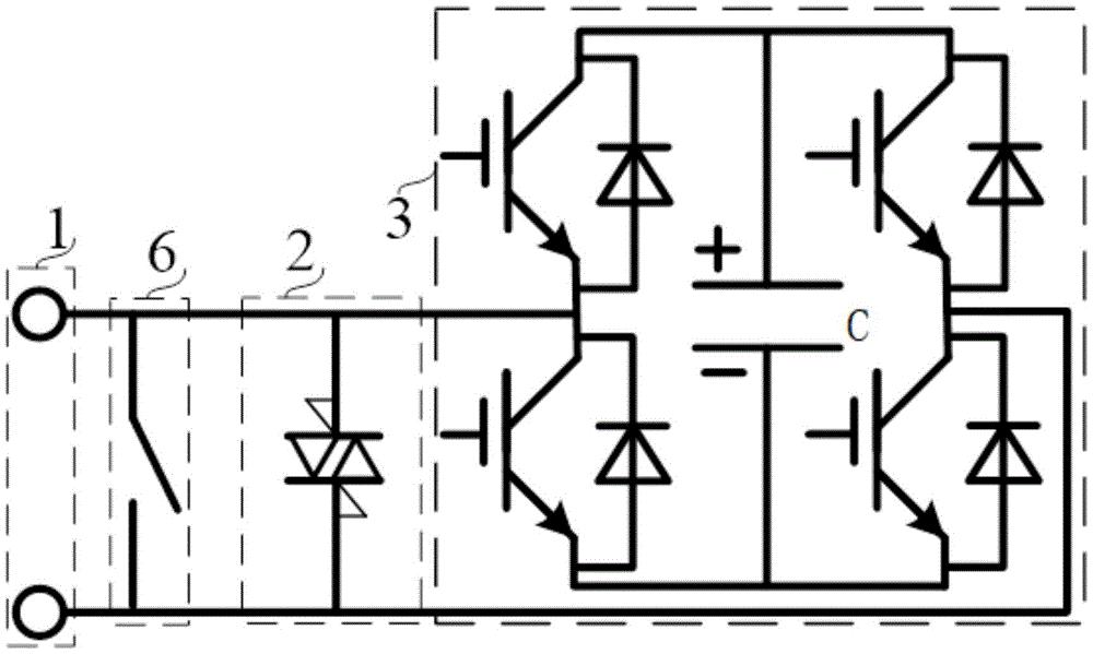 一种带被动过压保护模块化多电平换流器功率模块拓扑