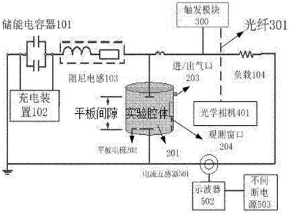 一种大电流冲击放电电弧检测系统