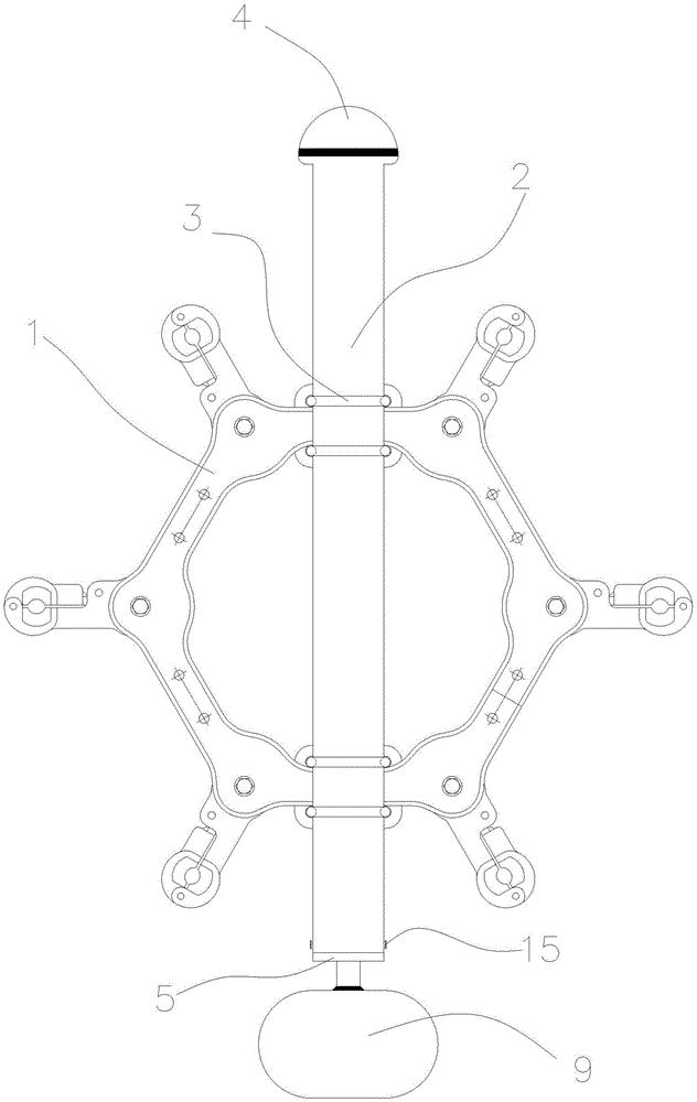 一种紧凑型线路六分裂防舞间隔棒