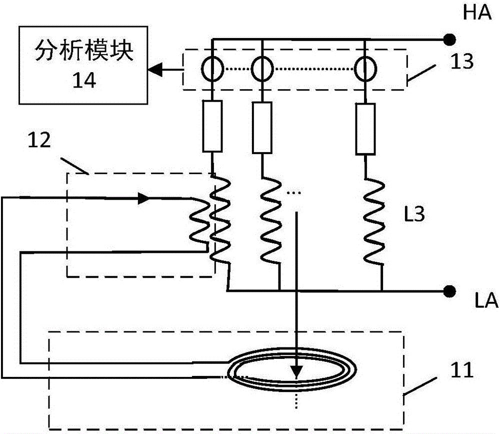 一种干式空心电抗器的支路检测装置和系统