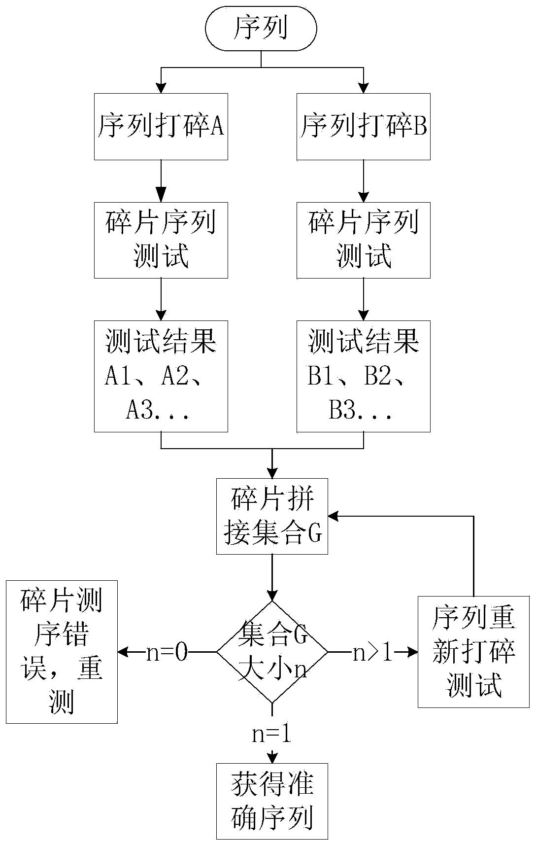 一种用于长链分子的数学序列重建方法