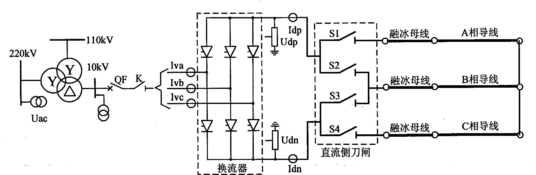 一种不带专用整流变压器的直流融冰装置及其保护方法