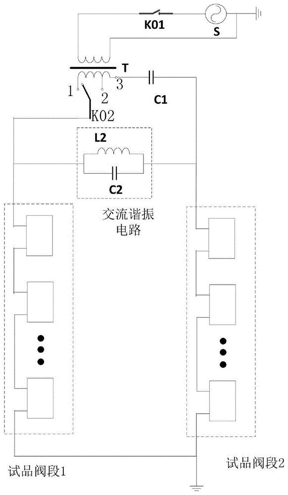 一种柔性直流换流阀型式试验装置及方法