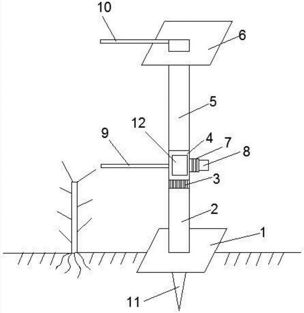 一种便携式作物株高测量装置及方法